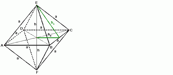 Oktaeder Volumen berechnen - OnlineMathe - das mathe-forum